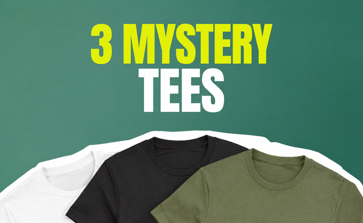 Three mystery Evertee T-shirts